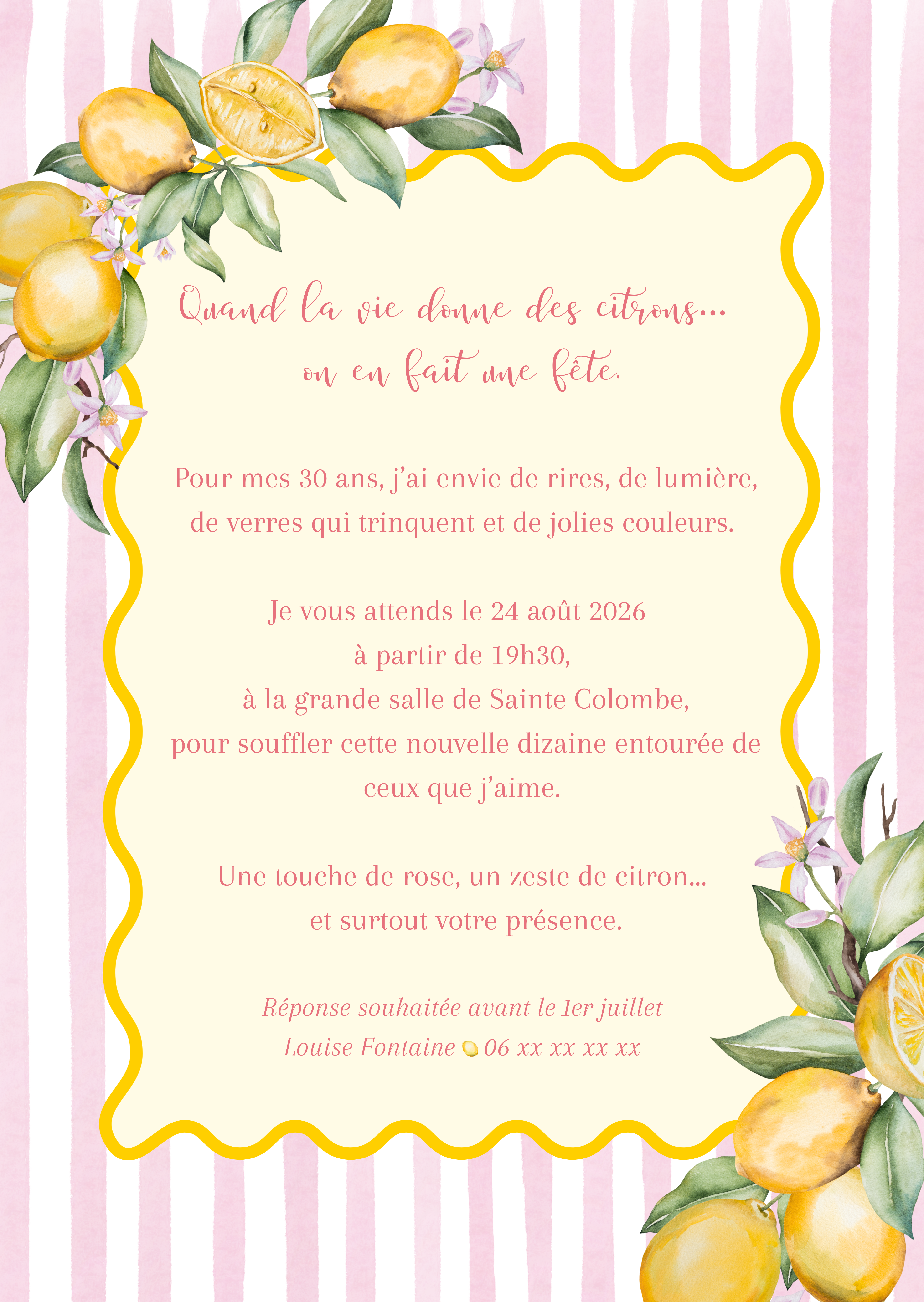 Invitation verso