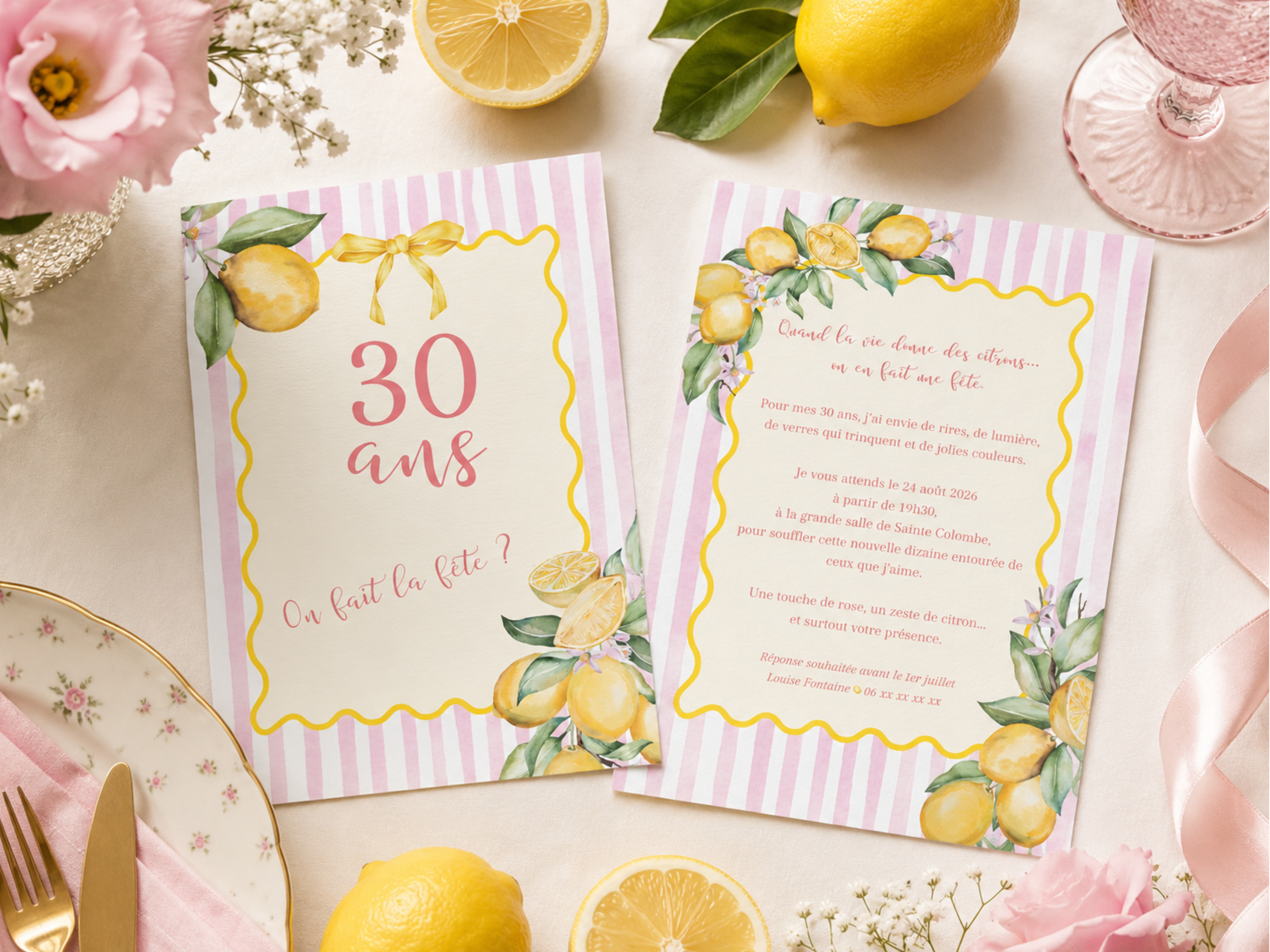 Invitation recto/verso