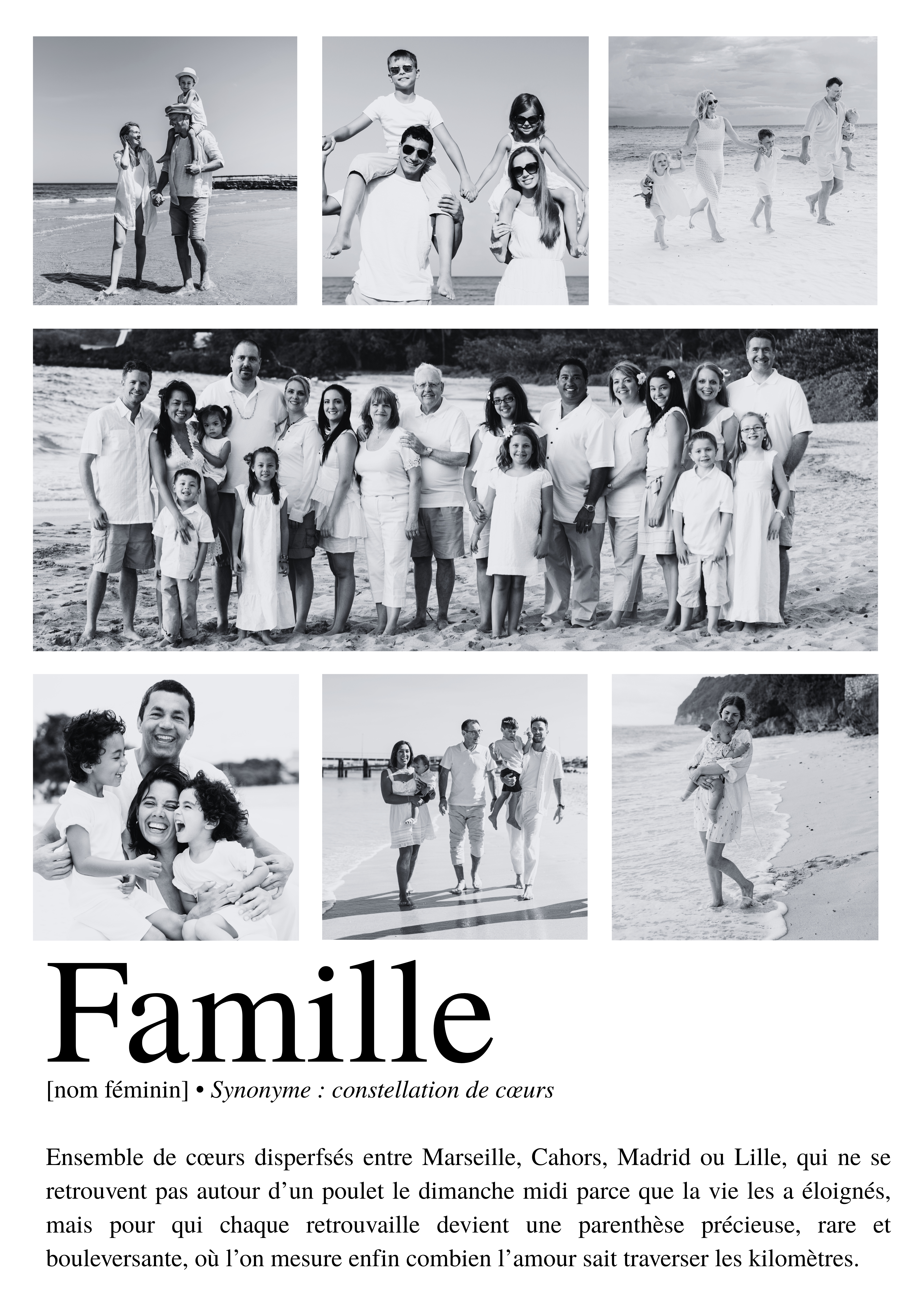 Affiche personnalisée famille
